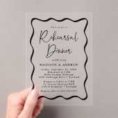 Modernes Probe mit schwarzen Rahmen Acryleinladungen (Insitu (Handheld))