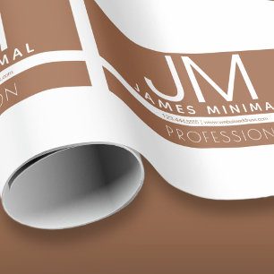 Modernes professionelles minimalistisches Design Geschenkpapier