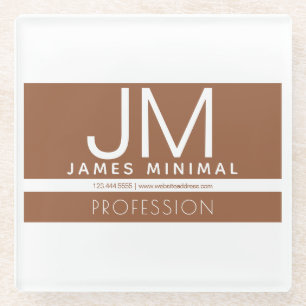 Modernes professionelles minimalistisches Design Glasuntersetzer