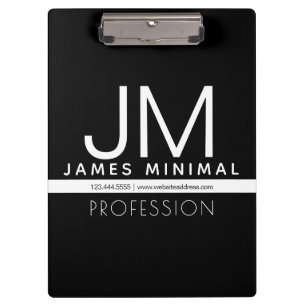 Modernes professionelles minimalistisches Design Klemmbrett