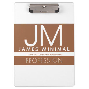 Modernes professionelles minimalistisches Design Klemmbrett