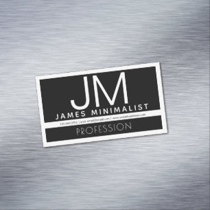 Modernes professionelles minimalistisches Design Magnetische Visitenkarte