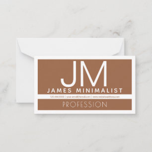 Modernes professionelles minimalistisches Design Mitteilungskarte