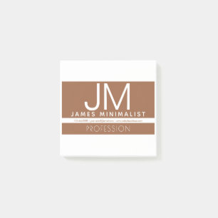 Modernes professionelles minimalistisches Design Post-it Klebezettel
