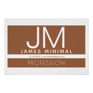 Modernes professionelles minimalistisches Design Poster