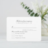 Modernes Profil UAWG RSVP Karte (Stehend Vorderseite)