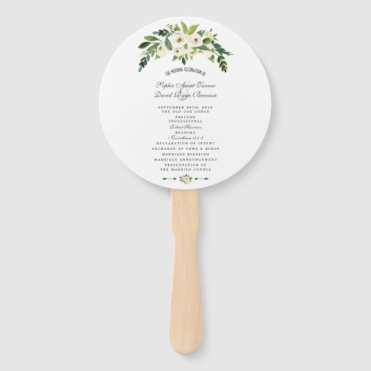 Modernes Programm für Blumenzehen Fächer (Vorderseite)