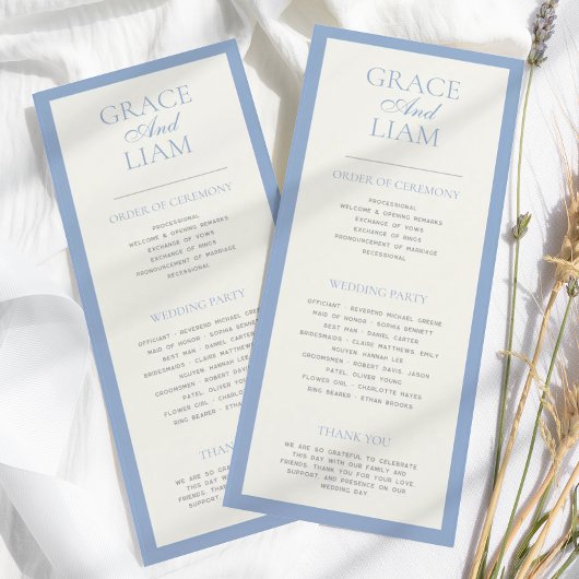 Modernes Programm für Hochzeiten an der Grenze