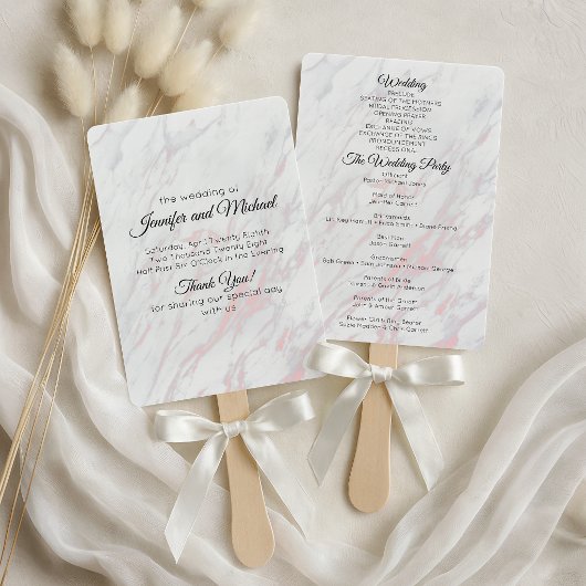 Modernes Programm für rosa und graue Marmor Fächer