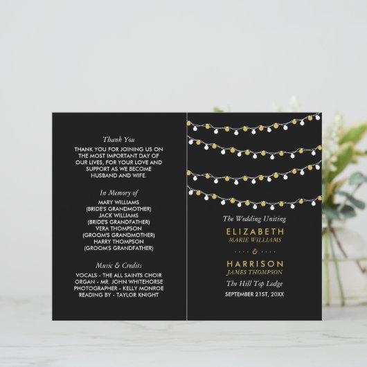 Modernes Programm für Streichellichter, White/Gold (Stehend Vorderseite)