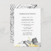 Modernes Programm für tropische Hochzeiten (Vorne/Hinten)