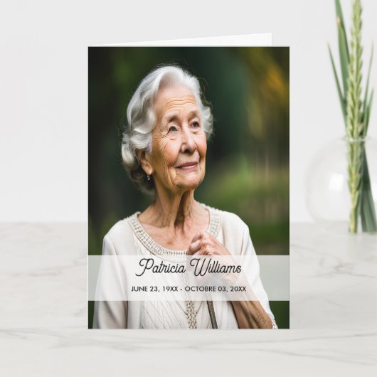 Modernes Programm zur Beerdigung von Wildblumen in (Vorderseite)