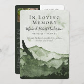 Modernes Programm zur Gedächtnisbeerdigung (Vorne/Hinten)