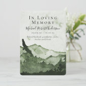 Modernes Programm zur Gedächtnisbeerdigung (Stehend Vorderseite)