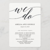 Modernes Programm zur Hochzeit von Skripten (Vorderseite)