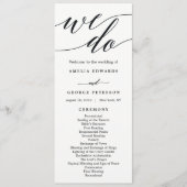 Modernes Programm zur Hochzeit von Skripten (Vorderseite)