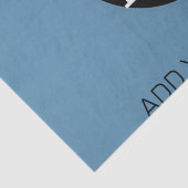 Modernes Promo Anpassbare Business Dusty Blue Wrap Seidenpapier (Detail)