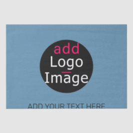 Modernes Promo Anpassbare Business Dusty Blue Wrap Seidenpapier