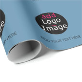 Modernes Promo individuell anpassbares Business Du Geschenkpapier (Rolleneckpunkt)