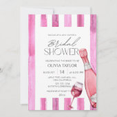 Modernes Prosecco Champagner Brautparty Einladung (Vorderseite)