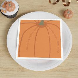 Modernes Pumpkin Smash Party Personalisiert Serviette