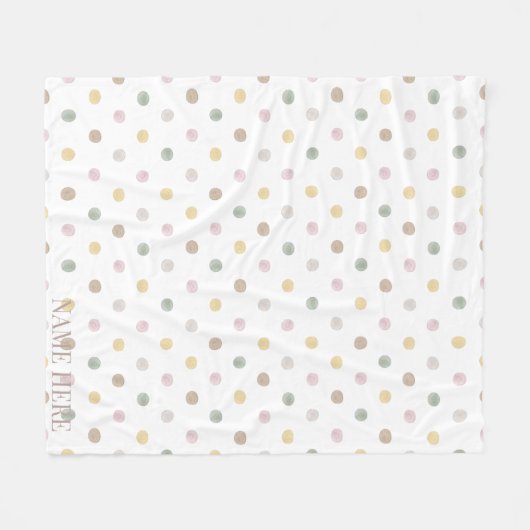 Modernes Punkt Fleece Blanket (Vorderseite (Horizontal))