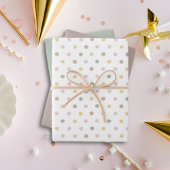 Modernes Punkt Wrapping Paper Set Geschenkpapier Set