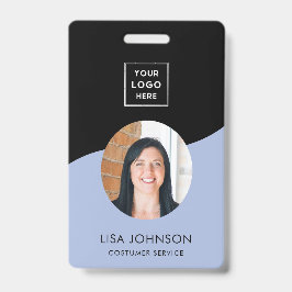 Modernes QR Code Abzeichen für minimales Schwarzes Ausweis