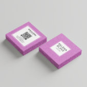 Modernes QR Code Design - elegant und Minimalistis Quadratische Visitenkarte