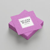 Modernes QR Code Design - elegant und Minimalistis Quadratische Visitenkarte