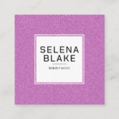 Modernes QR Code Design - elegant und Minimalistis Quadratische Visitenkarte (Vorderseite)