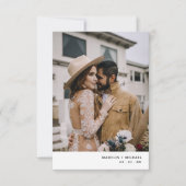 Modernes QR Code Foto Hochzeitseinladung Einladung (Vorderseite)