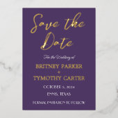 Modernes QR Code Foto Kalligrafie Script Hochzeit Folieneinladung (Vorderseite)