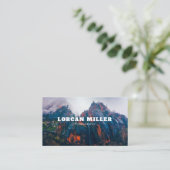 Modernes QR CODE-Foto Minimalistisch Beruflich Visitenkarte (Stehend Vorderseite)