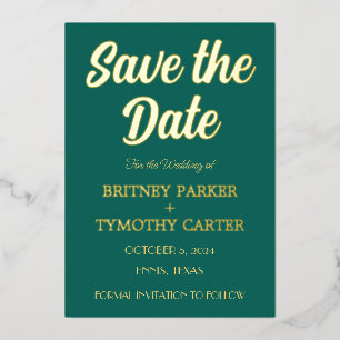 Modernes QR Code Foto Smaragdgrüne Skripthochzeit Folieneinladung