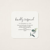 Modernes QR Code Greenery UAWG Wedding Enclosure (Vorderseite)