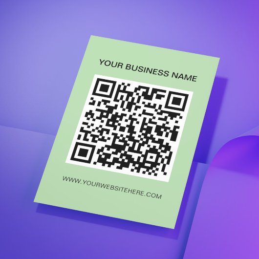 Modernes QR Code Marketing Promo Flyer
