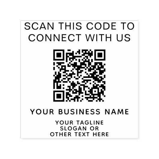 Modernes QR-Code Permastempel (Design)