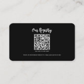 Modernes QR-Code-Register Visitenkarte (Vorderseite)