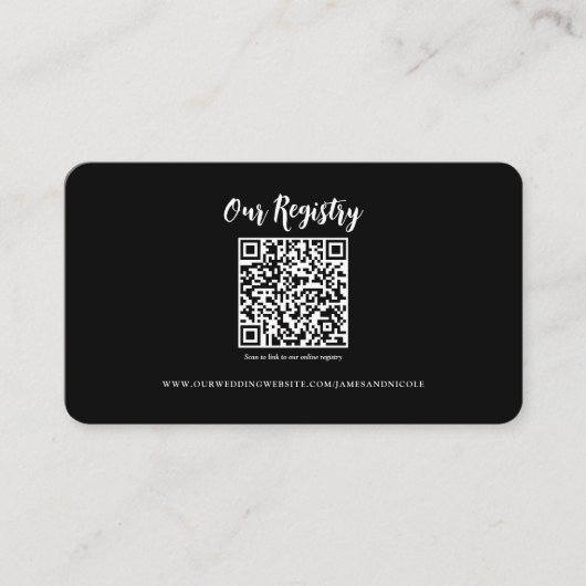 Modernes QR-Code-Register Visitenkarte (Vorderseite)
