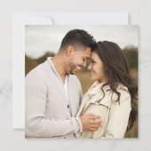 Modernes QR Code Scannable Wedding Registry Einladung (Rückseite)