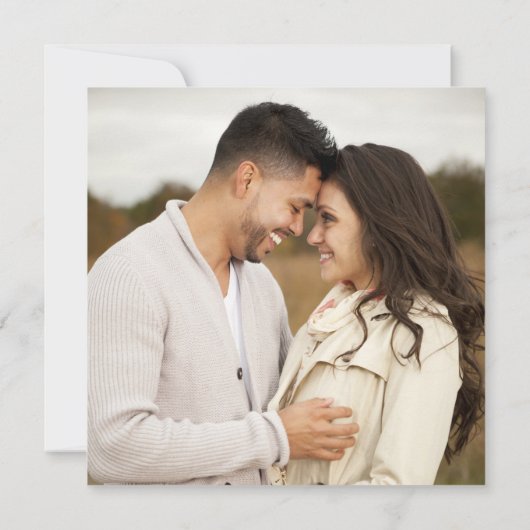 Modernes QR Code Scannable Wedding Registry Einladung (Rückseite)