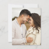 Modernes QR Code Scannable Wedding Registry Einladung (Rückseite)