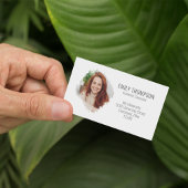 Modernes QR Code Social Media Berufliches Foto Visitenkarte