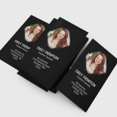 Modernes QR Code Social Media Foto Beruflich Visitenkarte