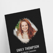 Modernes QR Code Social Media Foto Beruflich Visitenkarte