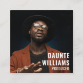 Modernes QR Code Social Media-Symbol Quadratische Visitenkarte (Vorderseite)