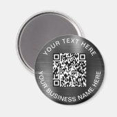 Modernes QR-Code-Werbesilber Magnet (Vorderseite/Rückseite)