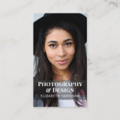 Modernes QR-Foto Beruflich Visitenkarte (Vorderseite)