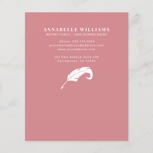 Modernes QR-Foto Flyer (Hinten)